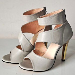 Women's summer stiletto fish mouth hollow sandals